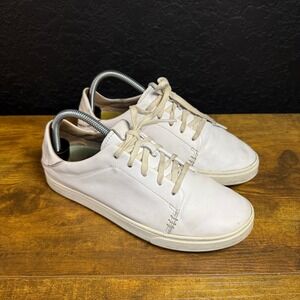 Olukai Pehuea Li TLI Leather White Sneakers Casual Comfort Shoes‎ US W9 EUR 39